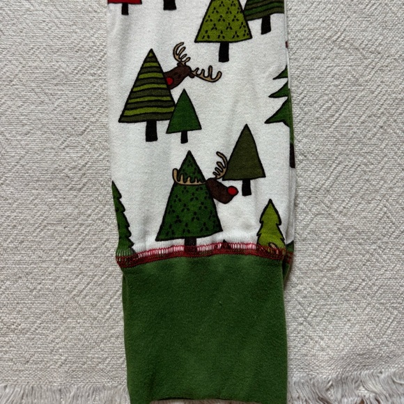 Lazy One Christmas Tree Moose Print Flapjack Onesie Pajama S - Picture 3 of 8